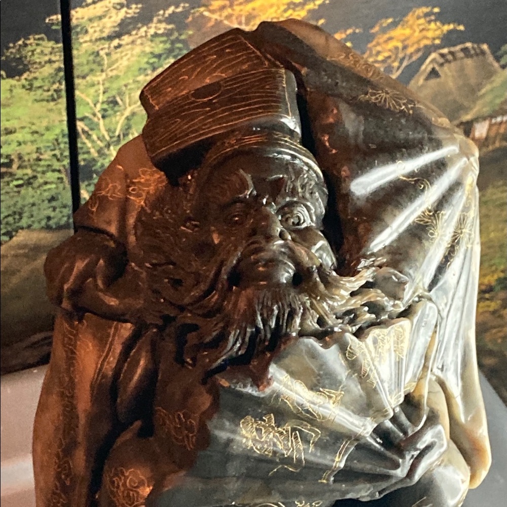 Jade statue.